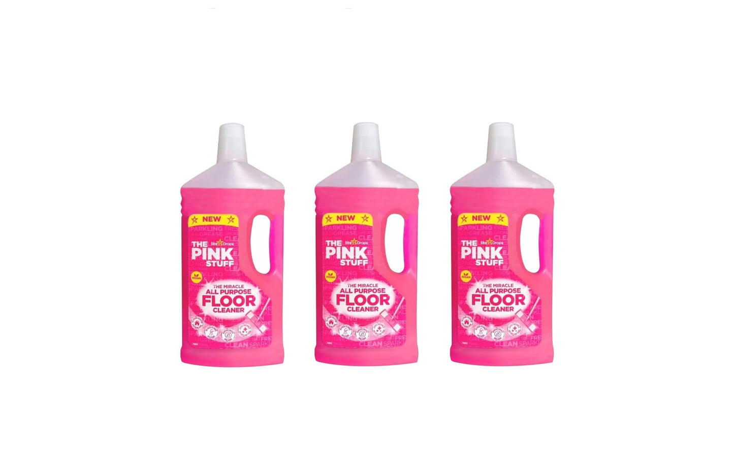 Pink Stuff Detergent de podea 1 litru - pachet de 3