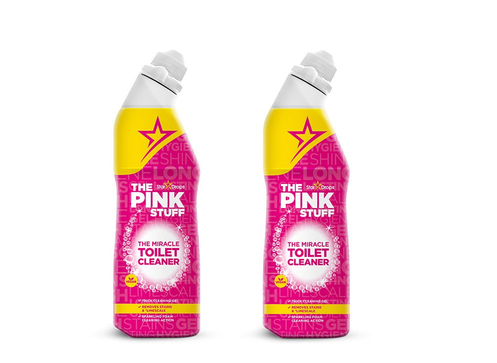 Pink Stuff - 2x 750 ml - Stardrops Wonder Toiletreiniger - HET Wonder Schoonmaakmiddel - The Miracle Cleaner