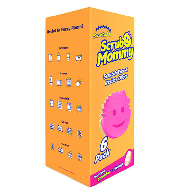 Pacote econômico de esponjas Scrub Mommy rosa - 6 unidades