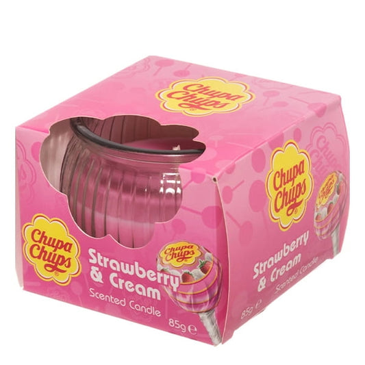 Chupa Chups Doftljus 85g - Jordgubb & Grädde