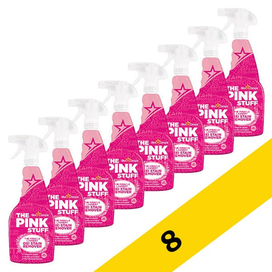 Pink Stuff Oxi traipu noņēmēja izsmidzināšanas pudele 500ml - 8 iepakojums