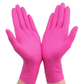 Pink Cleaning Gloves Nitrile - 20 vnt