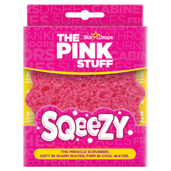 Το Pink Stuff Sqeezy - Διπλής Όψης Scrub Σφουγγάρι Ροζ