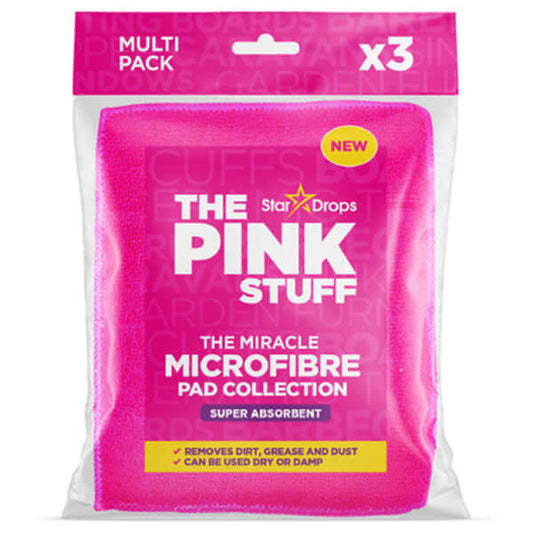 The Pink Stuff upijajući jastučići za čišćenje od mikrovlakana - 3 pak