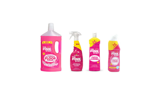 Stardrops O Pink Stuff Bundel - Detergente de Piso, Detergente Multiusos, Limpador em Creme e Limpador de Sanita