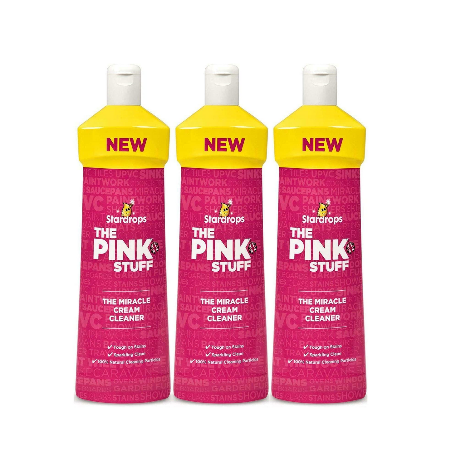 Stardrops O Pink Stuff Creme Limpeza - 3 Pacote