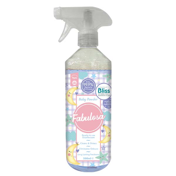 Fabulosa večnamenski čistilni sprej Baby Powder 500ml