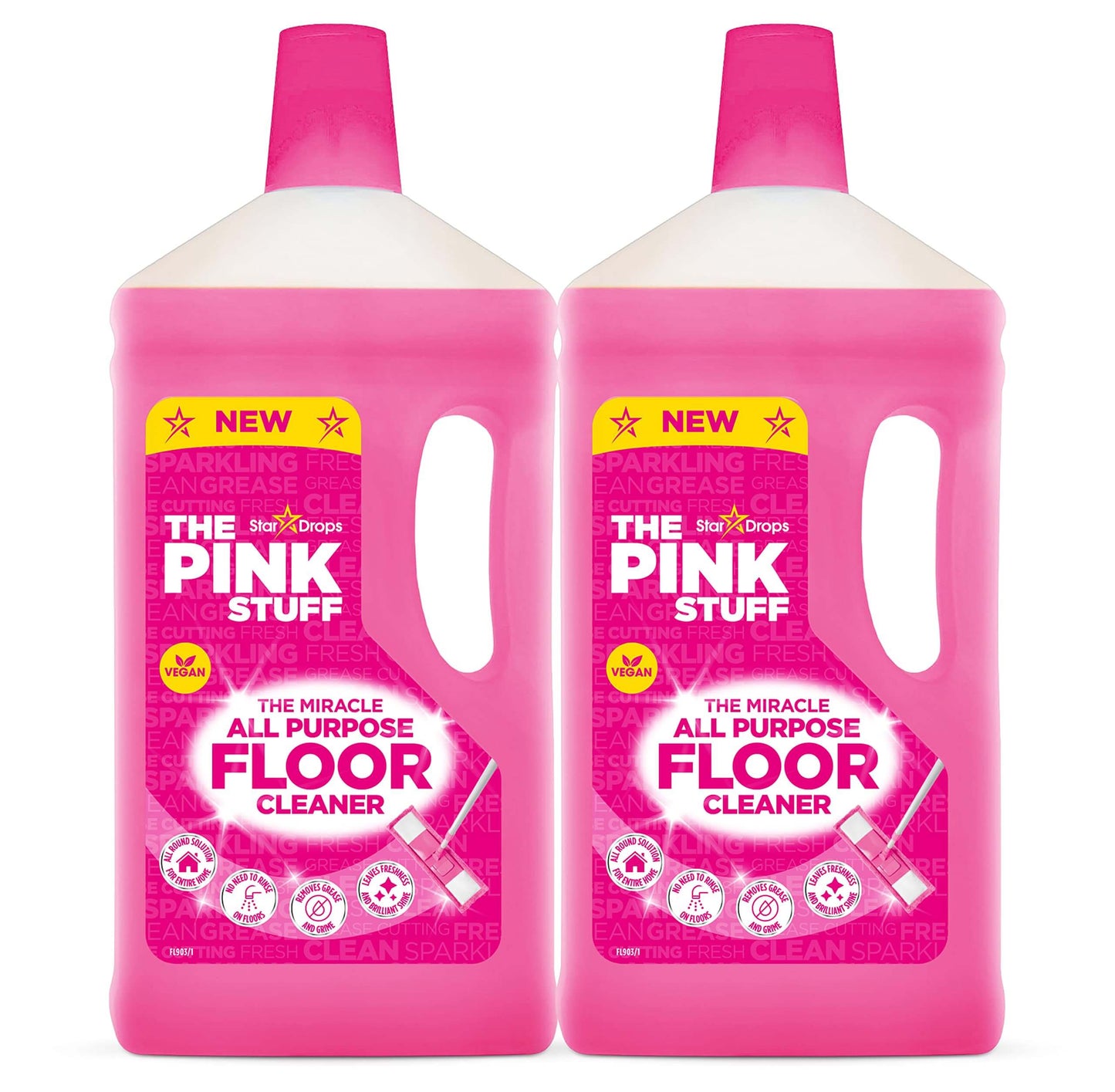 O Pink Stuff Vloerreiniger 1 litro - 2 pack