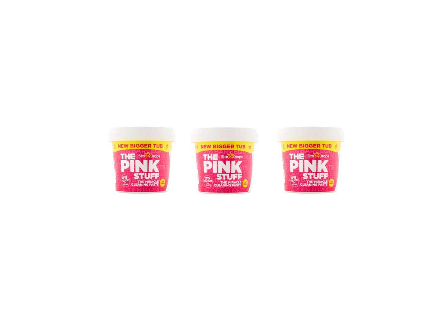 Stardrops The Pink Stuff - Puhdistustahna 850 grammaa - 3 pakkausta