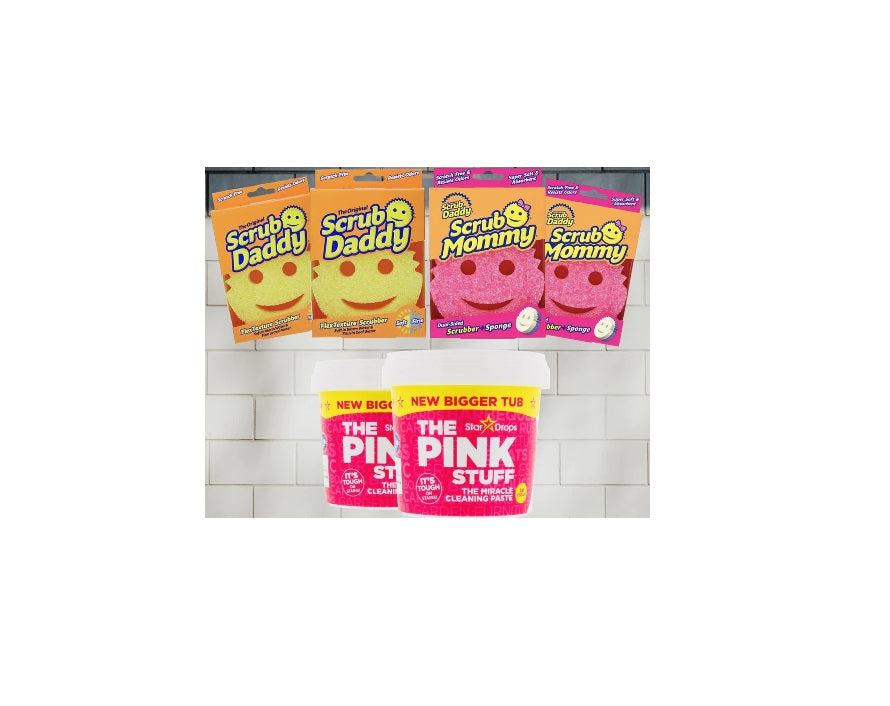 Scrub Daddy & Das Pink Stuff Set - Scrub Mommy, Scrub Daddy, 2x 850g Pasta