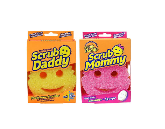 Oriģinālais Scrub Daddy un Scrub Mommy