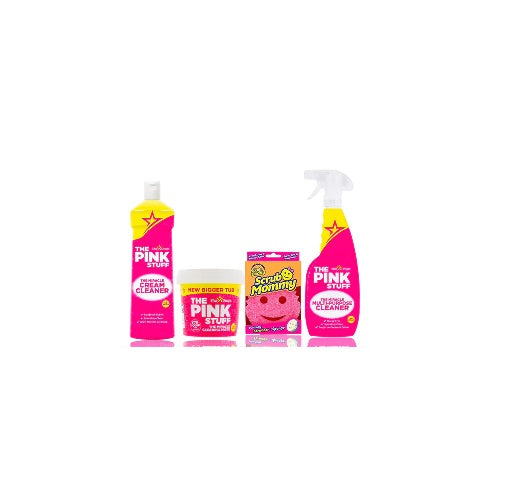 Pink Stuff - Můj první balíček - 1x 850g pasta, krémový čistič, univerzální čistič, scrub mommy